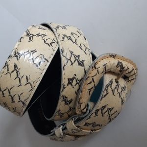 Vintage Genuine Snake Skin Belt